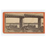 E.&H.T. Anthony Stern Wheel Steamer Stereoview