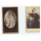 Caroline Brooks Butter Carving CDV Photos