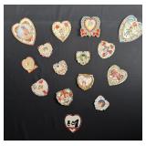 Antique Die Cut Folding Valentines Day Cards