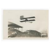 Bi Plane Airplane Fairgrounds RPPC Postcard