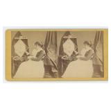 Caroline S Brooks Butter Sculptor Stereoview