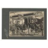 US Navy Sailors Japan Rickshaw Cabinet Photo