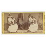 Caroline S Brooks Butter Sculptor Stereoview