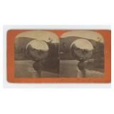 Fort William Henry Hotel Gazing Ball Stereoview