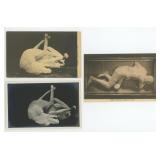 Pompeii Italy Petrified Man and Dog Postcards