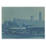 Oregon Short Line Railroad Cyanotype Photo