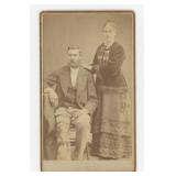 Disabled Amputee Peg Leg CDV Photo
