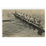 University of Wisconsin Rowing Crew RPPC Postcard