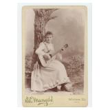 Occupational Female Guitar Player Cabinet Photo