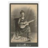 Occupational Female Guitar Player Cabinet Photo