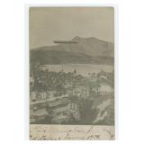 Graf Zeppelin Lucerne Switzerland RPPC Postcard