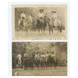 Cowboys and Cowgirls RPPC Postcards