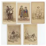 Street Musicians Occupational CDV Photos