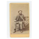 Corn Candy Street Vendor Connecticut CDV Photo