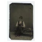 Occupational Tintype Photo Cobbler Shoemaker