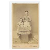 Occupational Match Seller or Maker Girls CDV Photo