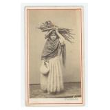 Peruvian Indigenous Girl Palomino CDV Photo