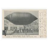 Lincoln Beachey Airship Blimp RPPC Postcard