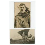 Charles Lindbergh Aviator RPPC Postcards