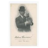 Melvin Vaniman and Trent the Cat Postcard