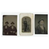 Men Smoking Cigars Tintype Photos