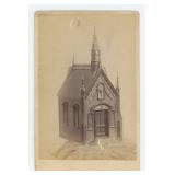 Folk Art Model Church Cabinet Photo