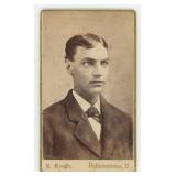 Blind Disabled Man CDV Photo