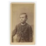 Blind Cross Eyed Child CDV Photo