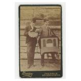 Organ Grinder Street Musician CDV Photo
