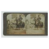 Russian Frontiersman with Indian Stereoview