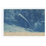 Eight Lake New York Cyanotype RPPC Postcard