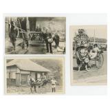Japanese Rickshaw Drivers RPPC Postcards