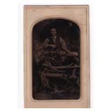 Wood Carver Occupational Tintype Photo