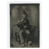 Occupational Violinist Fiddler Tintype Photo