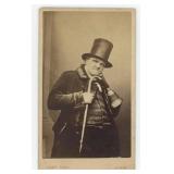 Occupational Blind Town Crier CDV Photo