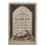 James William Randall Gravestone Cabinet Photo