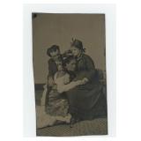Family in Mourning Tintype Photo