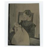 Mother and Post Mortem Baby Tintype Photo