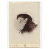 Young Woman Post Mortem Cabinet Photo