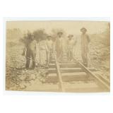 African American Black Laborers Railroad Photo