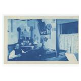 Early 20th Century College Dorm Cyanotype Photo