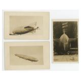 R34 Rigid Airship Zeppelin RPPC Postcards