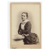 Woman with Prosthetic Hand Amputee Cabinet Photo