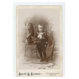 Boy with Taxidermy Owl Occupational Cabinet Photo