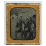 Occupational Cornet Musicians Tintype Photo