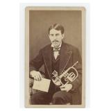 Fiske Rotary Cornet Occupational CDV Photo