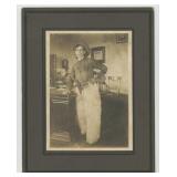 Armed Cowboy in Wooly Chaps Cabinet Photo