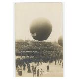 Early Aviation Balloon Race RPPC Postcard