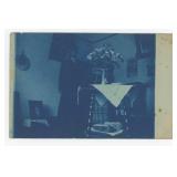 Stranger in the Dark Cyanotype RPPC Postcard