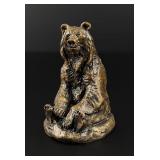 Charles M Russell Montana Sitting Bear Bronze